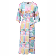 Load image into Gallery viewer, Midi V-Neck Pleated Dress | Pastel
