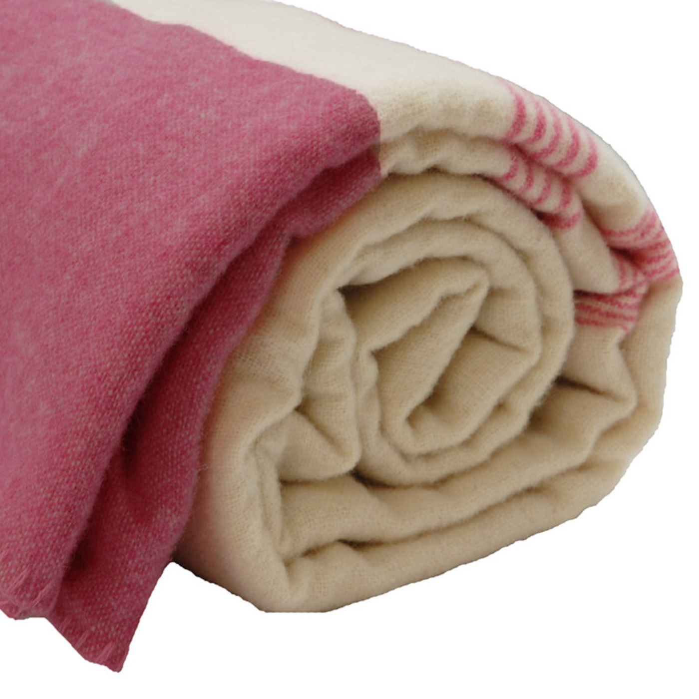 Kerry Wool Kerry Woollen Mill Traditional Wool Blanket with Border – Geoghegans Of ...