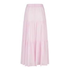 Load image into Gallery viewer, Pink pleated skirt on a white background
