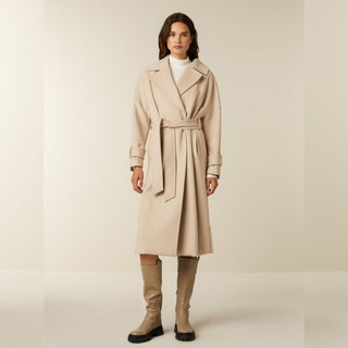 Beaumont Lux Wool Mix Coat | Natural