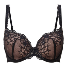 Load image into Gallery viewer, LingaDore Daily Black Taupe Lace T-Shirt Bra

