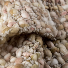 Load image into Gallery viewer, Close-up of textured fabric with neutral colors
