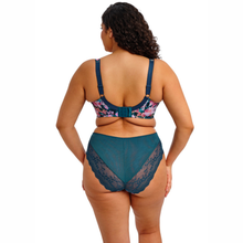 Load image into Gallery viewer, Elomi Lucie Teal Floral Stretch Plunge Bra
