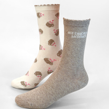 Load image into Gallery viewer, Marie Claire Hot Chocolate 2 Pack Cotton Socks
