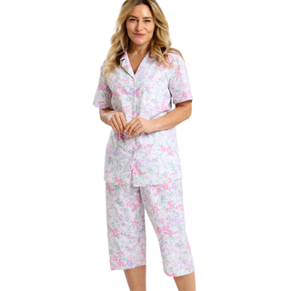 Marlon Summer Meadow Premium Cotton 3/4 Leg Pyjama