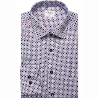 Marvelis Non-Iron Geometric Print L/S Shirt