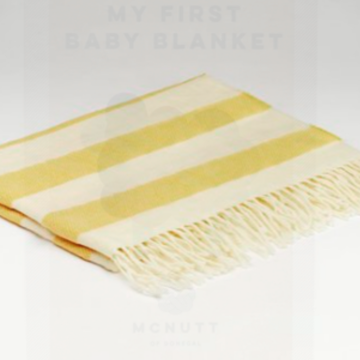 McNutt Mini Baby Blanket Whispering Lemon Boxed
