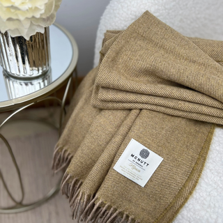 Mc Nutt Alpaca Olive Throw