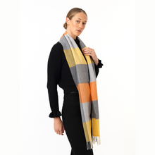 Load image into Gallery viewer, Mc Nutt L/Woll Scarf | Orange&amp;Smoke
