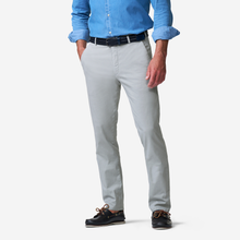 Load image into Gallery viewer, Person wearing light gray pants with a blue shirt on a white background
