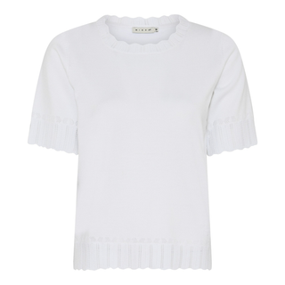 White t-shirt on a white background