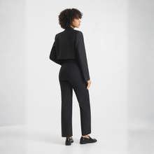 Load image into Gallery viewer, Person wearing a black suit on a white background
