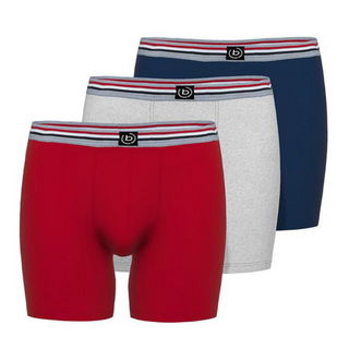 Bugatti 3 Pack Long Boxer Short | Multicolour
