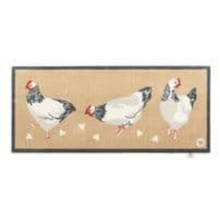 Load image into Gallery viewer, Chicken Motif on Mat 
