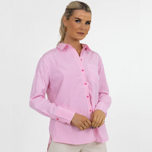 Load image into Gallery viewer, Kate &amp; Pippa Oxford Stripe Shirt | Blue / Pink
