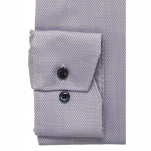 Load image into Gallery viewer, Close-up of a gray textured shirt with button details on a white background
