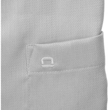 Load image into Gallery viewer, Close-up of a textured gray fabric with a logo on a white background
