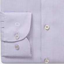 Load image into Gallery viewer, Close-up of a light purple dress shirt with button details
