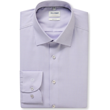 Load image into Gallery viewer, Front of Olymp Body Fit Micro Weave L/S in lilac.
