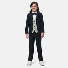 Load image into Gallery viewer, &quot;Paris&quot; Benetti Three Piece Boys Suit | Navy
