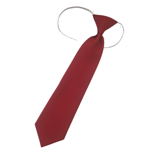 Plain Red School Tie