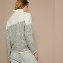 Load image into Gallery viewer, Marie Mero Knitted Jumper | Grey/Cream
