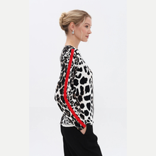 Load image into Gallery viewer, Passioni Animal Print With Red Stripe
