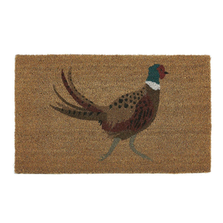 Pheasant Printed Coco Outdoor Mat | 45x75cm