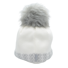 Load image into Gallery viewer, Back Image of the Pia Pefect Hat in White with a white background
