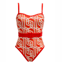 Load image into Gallery viewer, Pour Moi Cassablanca Strapless Belted Control Swimsuit
