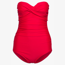 Load image into Gallery viewer, Pour Moi Santa Monica Strapless Control Swimsuit | Red
