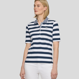 Rabe  Polo Neck Top | Navy