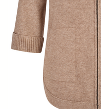 Load image into Gallery viewer, Close-up of a beige jacket with a zipper on a white background
