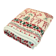 Load image into Gallery viewer, Scandi Reindeer Boucle Throw | 130x170cm
