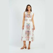 Load image into Gallery viewer, Woman wearing a floral dress on a white background
