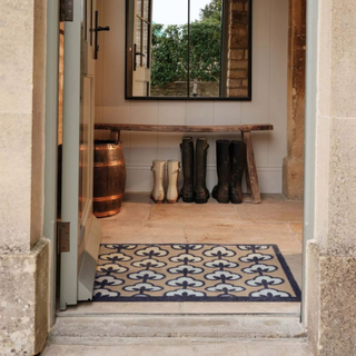 Retro Flower Doormat 65 x 85