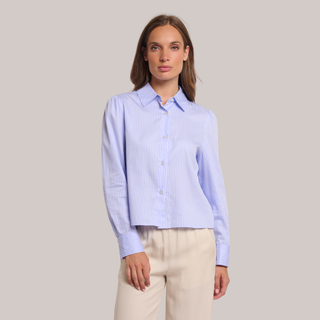 Rino & Pelle Felise Stripes Blouse with Bows | Blue Stripe