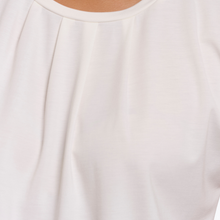 Load image into Gallery viewer, Close up of Rino &amp; Pelle Short Sleeve Top in Snow White
