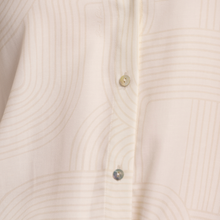 Load image into Gallery viewer, Close up of Model showcasing Rino &amp; Pelle Cropped Blouse in Snow White
