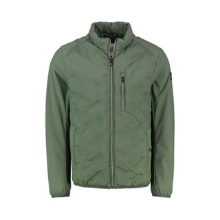 Green jacket on a white background