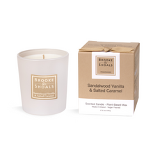 Load image into Gallery viewer, Brooke &amp; Shoals Candle | Sandalwood Vanilla &amp; Salted Caramel
