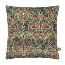 Load image into Gallery viewer, Vintage Damask Cushion | Green / 45cm x 45cm
