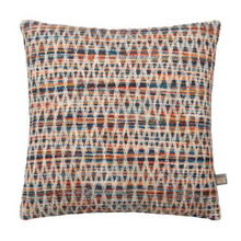 Load image into Gallery viewer, Scatterbox Enniscrone Cushion with multi colour design and geometric pattern.
