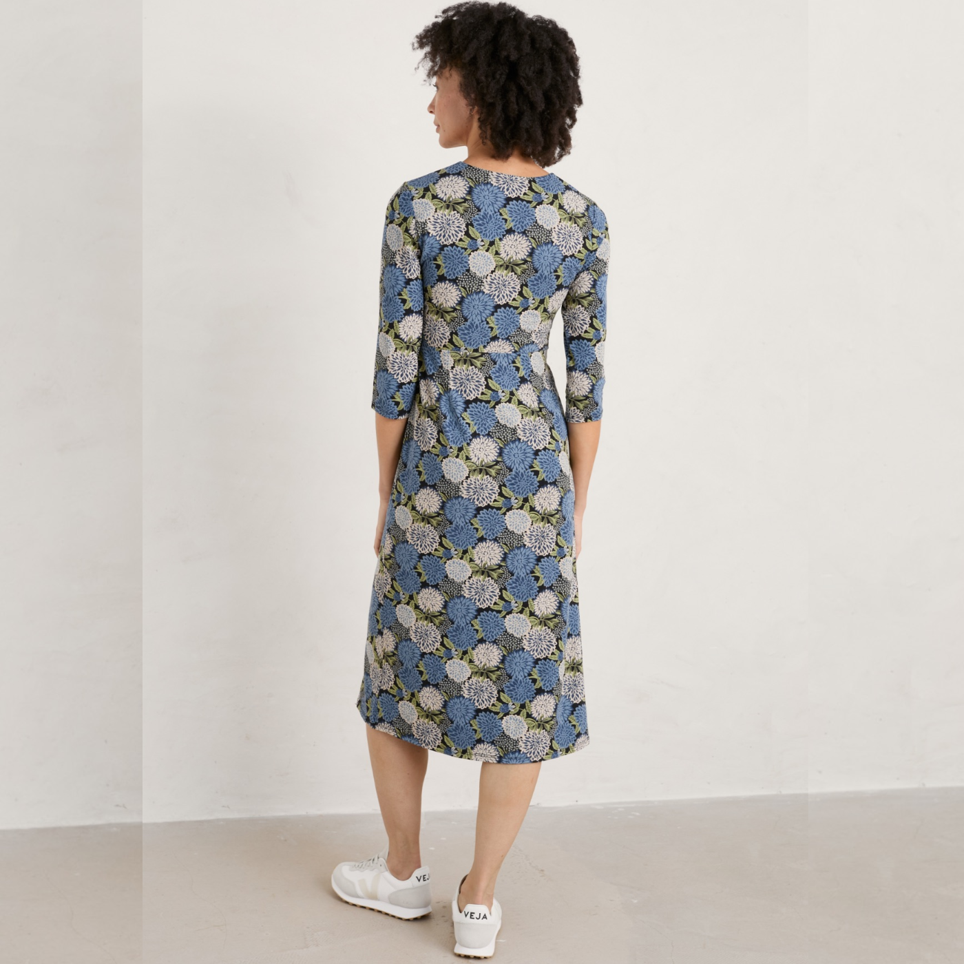 Seasalt Dahlia Dress Seed Packet Print Geoghegans Of Navan