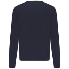 Load image into Gallery viewer, Back view of Fynch‑Hatton Roundneck, in Navy, with a white background.
