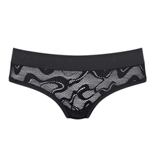Load image into Gallery viewer, A product shot of the Sloggi Go Allround Lace Hipster in Black.
