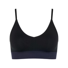 Load image into Gallery viewer, A product shot of the front of the Sloggi Infused Aloe Bralette in Black. 
