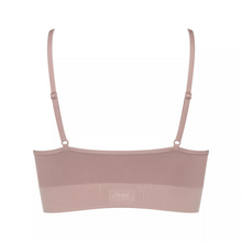Load image into Gallery viewer, A product shot of the back of the Sloggi Ever Infused Aloe Bralette In Mauve.
