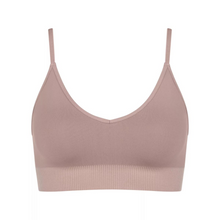 Load image into Gallery viewer, A product shot showing the front of the Sloggi Ever Infused Aloe Bralette in Mauve.
