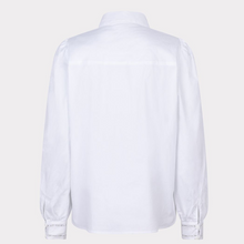 Load image into Gallery viewer, esqualo blouse in white colour showing back of blouse
